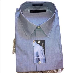 NWT Perry Ellis portfolio pinstripe button down shirt